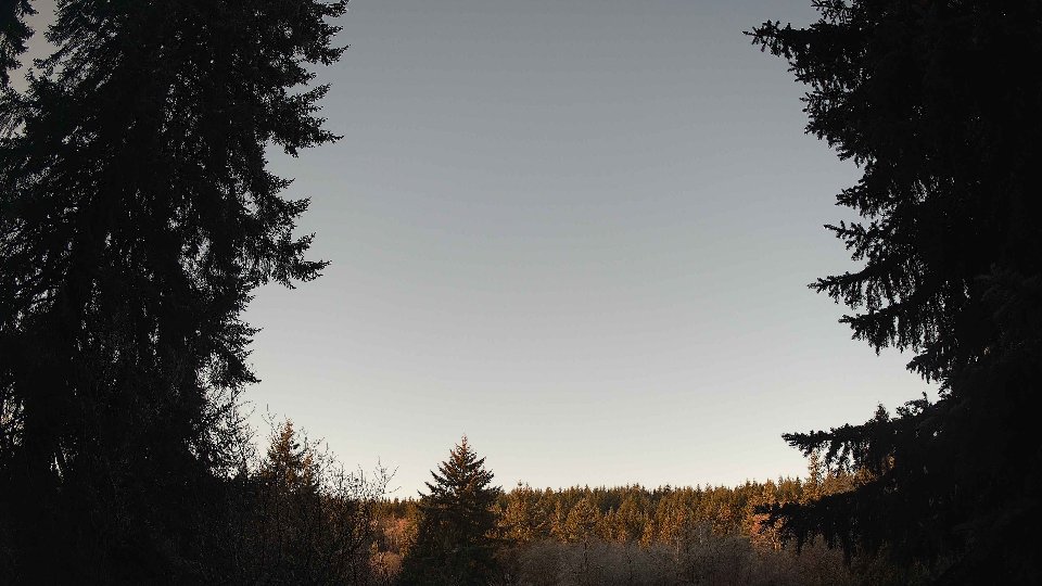 Pacific Northwest skyline timelapse frame from Dec 31st, 2025 at 8:45 AM