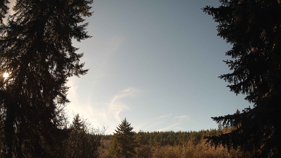 Pacific Northwest skyline timelapse frame from Dec 31st, 2025 at 12:15 PM
