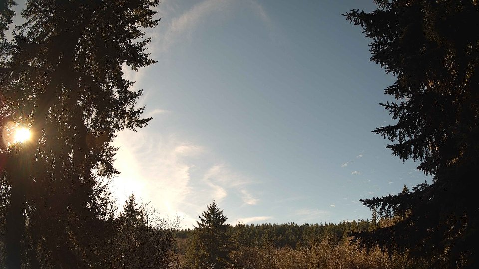 Pacific Northwest skyline timelapse frame from Dec 31st, 2025 at 12:30 PM