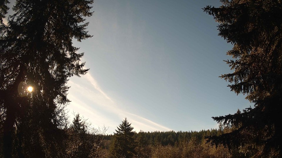Pacific Northwest skyline timelapse frame from Dec 31st, 2025 at 1:00 PM