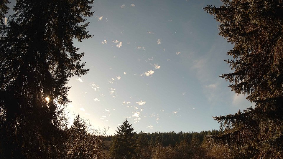 Pacific Northwest skyline timelapse frame from Dec 31st, 2025 at 1:30 PM