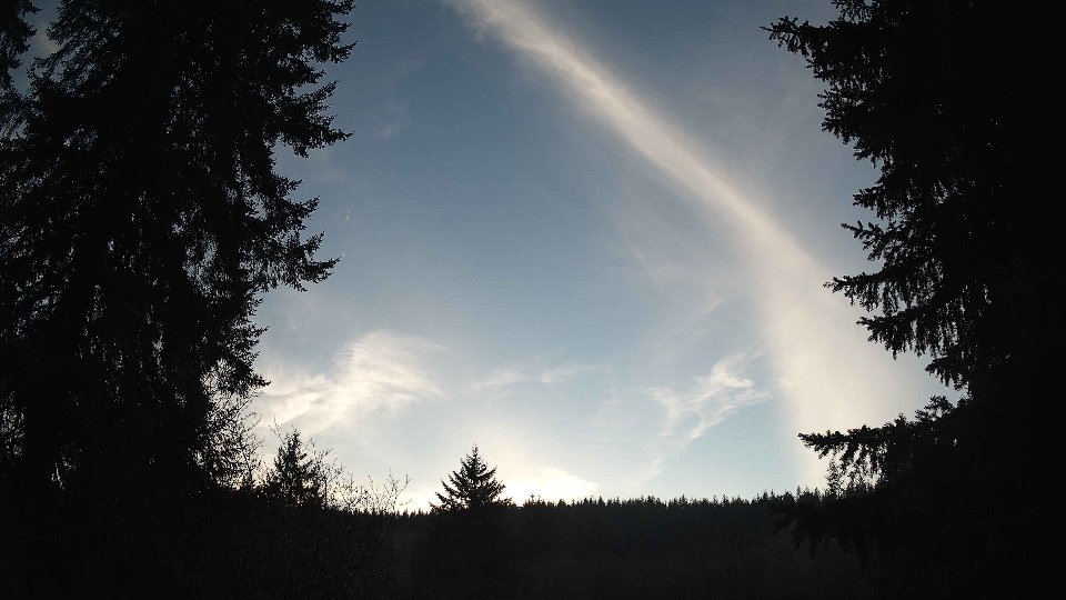 Pacific Northwest skyline timelapse frame from Dec 31st, 2025 at 4:00 PM