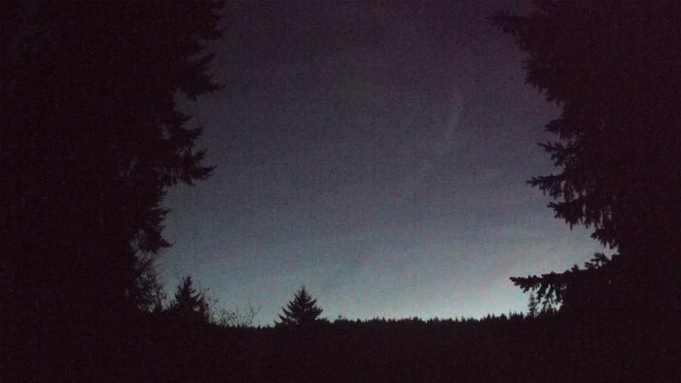 Pacific Northwest skyline timelapse frame from Dec 31st, 2025 at 5:28 PM