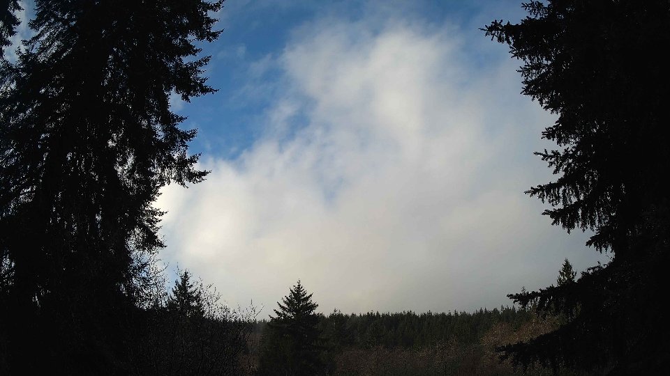 Pacific Northwest skyline timelapse frame from Jan 3rd, 2026 at 9:15 AM