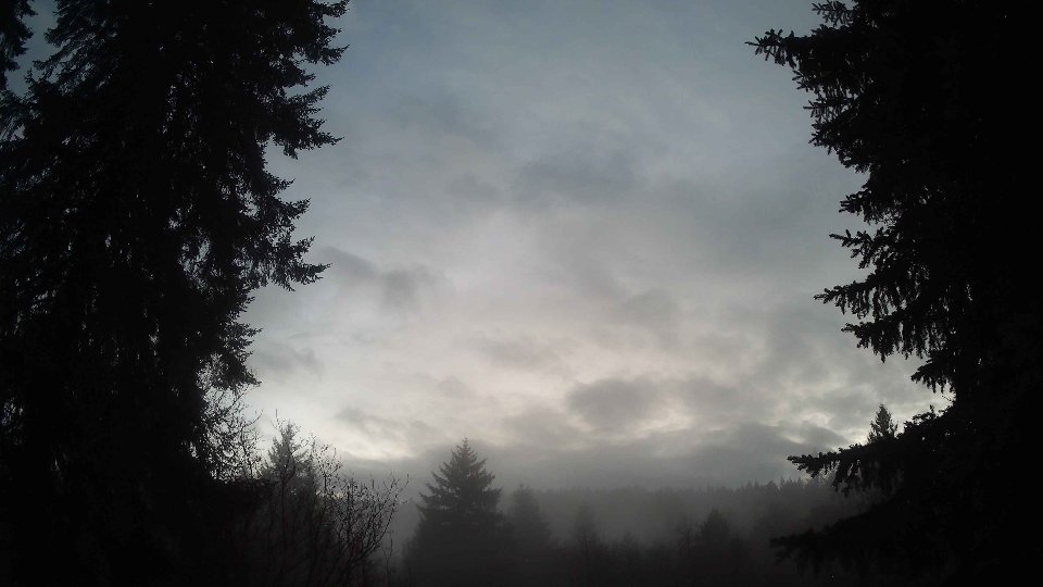 Pacific Northwest skyline timelapse frame from Jan 3rd, 2026 at 5:00 PM