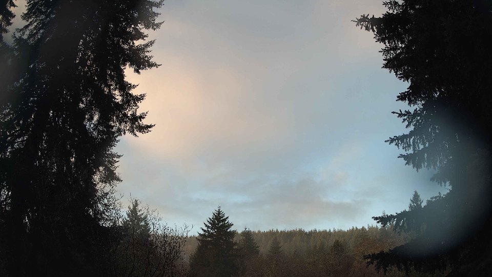 Pacific Northwest skyline timelapse on Jan 5th, 2026 at 8:30 AM
