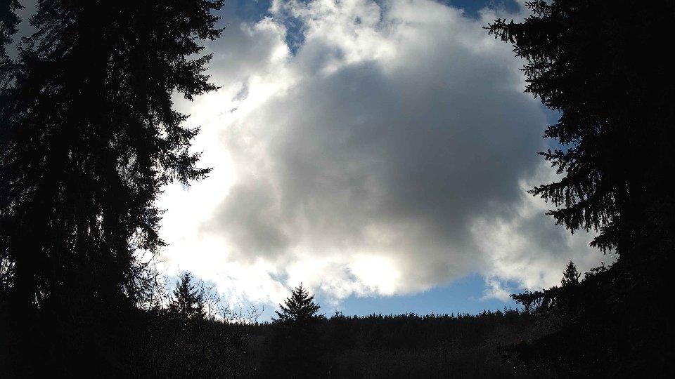 Pacific Northwest skyline timelapse on Jan 5th, 2026 at 1:00 PM