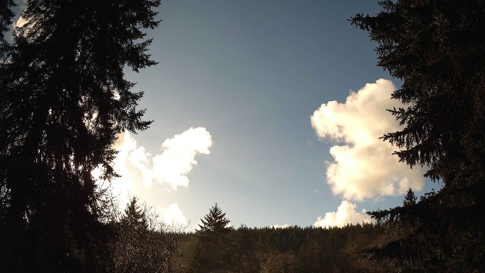 Pacific Northwest skyline timelapse on Jan 5th, 2026 at 1:30 PM