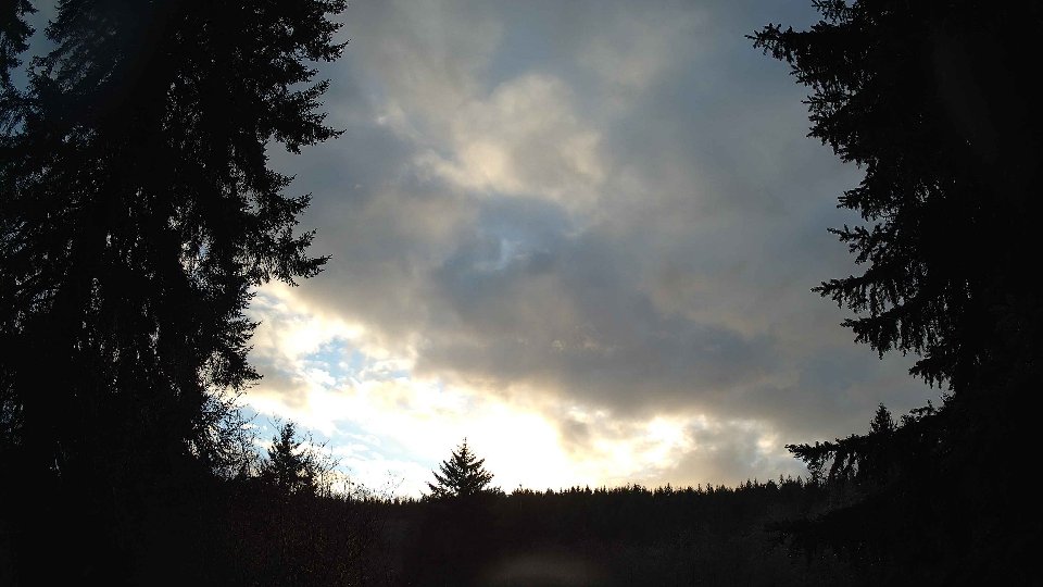 Pacific Northwest skyline timelapse on Jan 5th, 2026 at 4:00 PM