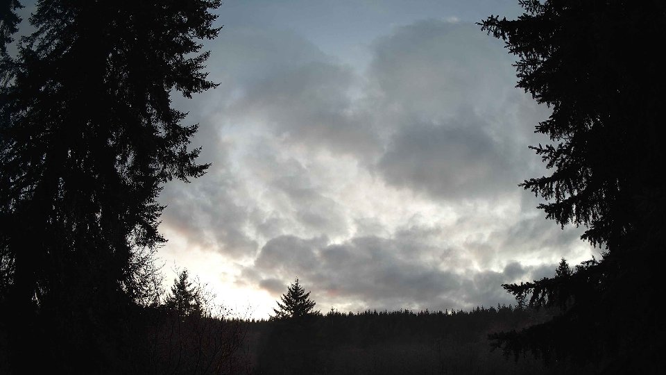 Pacific Northwest skyline timelapse on Jan 5th, 2026 at 4:45 PM