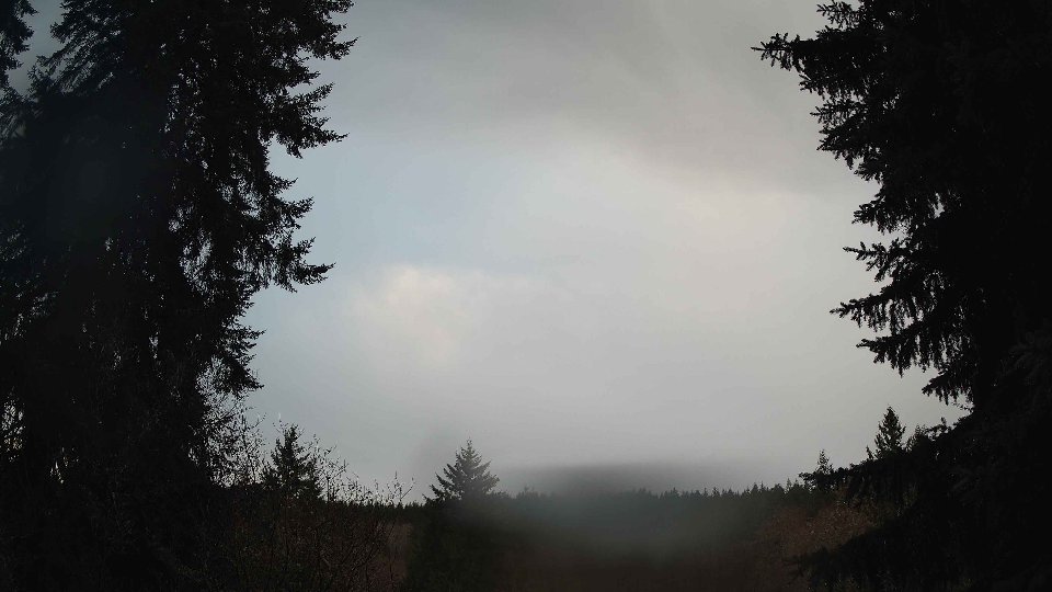 Pacific Northwest skyline timelapse on Jan 7th, 2026 at 8:15 AM