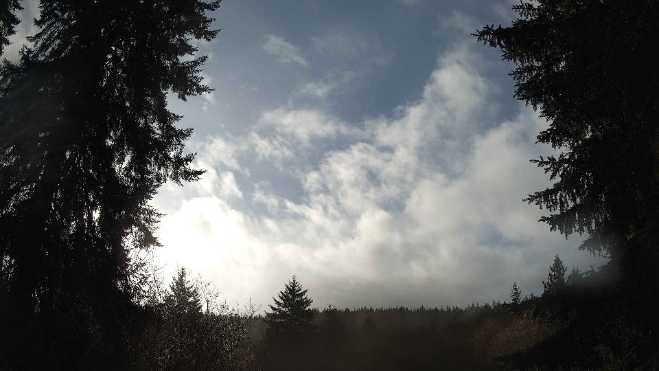 Pacific Northwest skyline timelapse on Jan 7th, 2026 at 1:15 PM