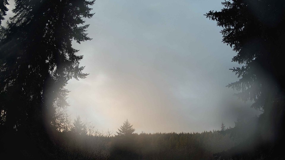 Pacific Northwest skyline timelapse frame from Jan 8th, 2026 at 8:30 AM