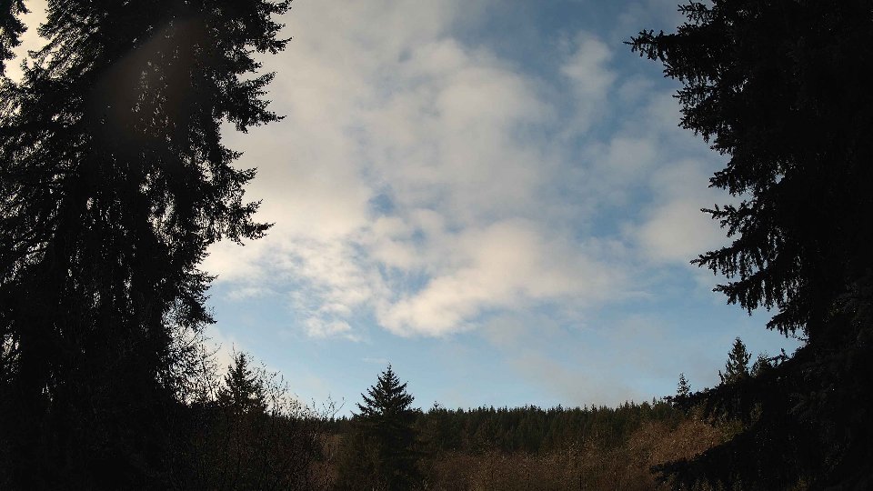 Pacific Northwest skyline timelapse frame from Jan 8th, 2026 at 10:45 AM