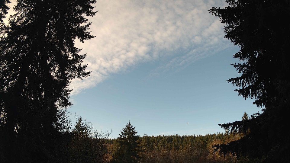 Pacific Northwest skyline timelapse frame from Jan 9th, 2026 at 9:15 AM