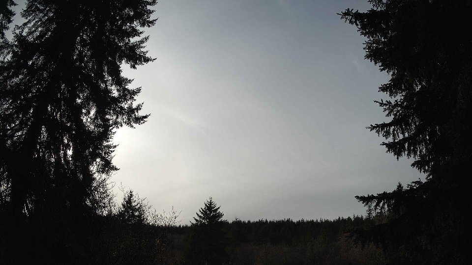 Pacific Northwest skyline timelapse frame from Jan 9th, 2026 at 1:15 PM