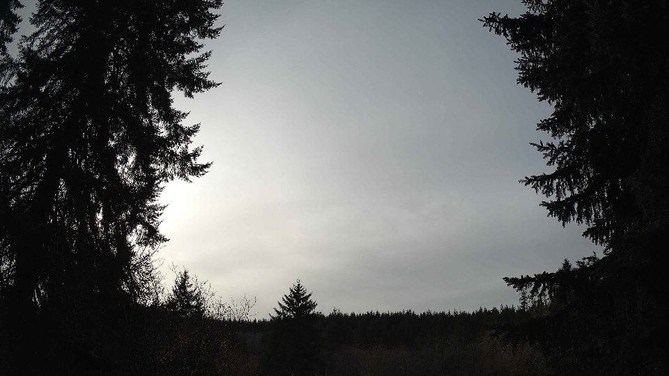 Pacific Northwest skyline timelapse frame from Jan 9th, 2026 at 1:30 PM