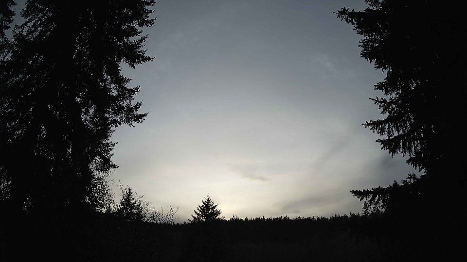 Pacific Northwest skyline timelapse frame from Jan 9th, 2026 at 3:45 PM