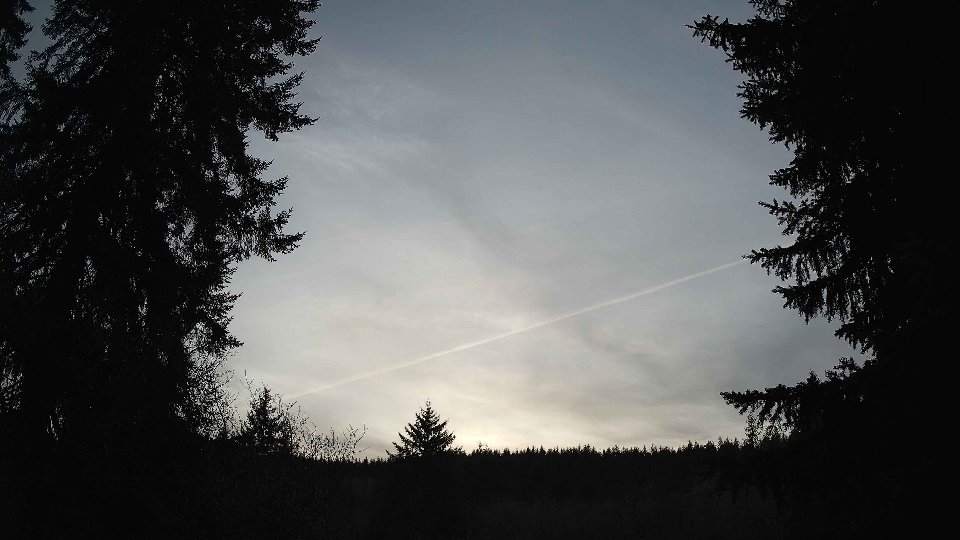 Pacific Northwest skyline timelapse frame from Jan 9th, 2026 at 4:00 PM