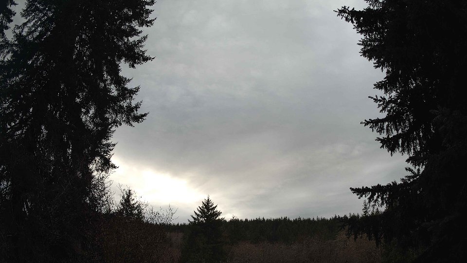 Pacific Northwest skyline timelapse on Jan 10th, 2026 at 3:45 PM