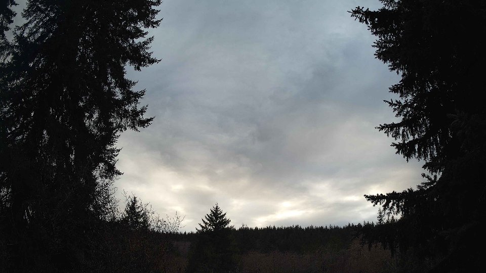 Pacific Northwest skyline timelapse on Jan 10th, 2026 at 4:15 PM