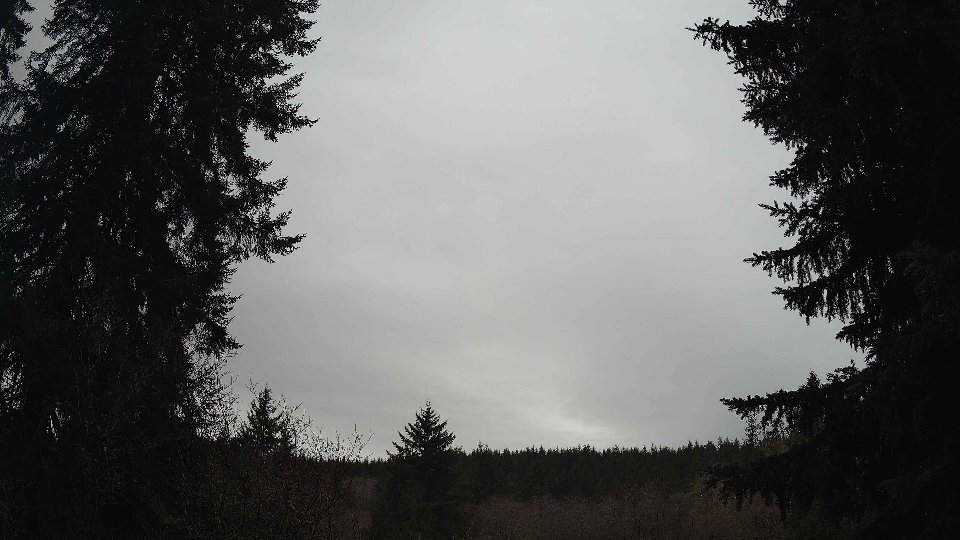 Pacific Northwest skyline timelapse frame from Jan 11th, 2026 at 9:45 AM