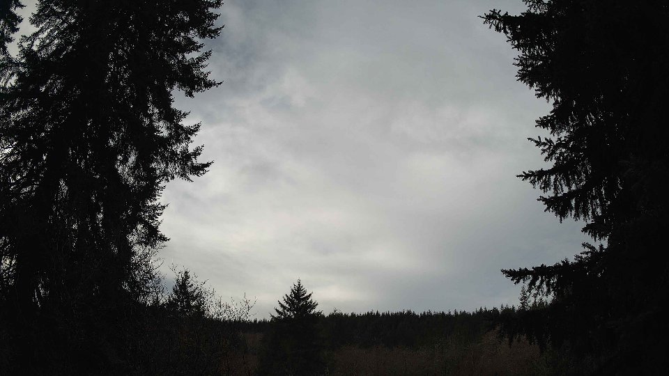 Pacific Northwest skyline timelapse frame from Jan 11th, 2026 at 12:00 PM