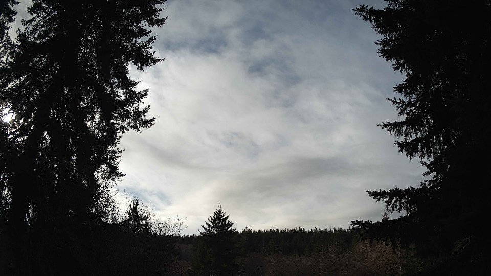 Pacific Northwest skyline timelapse frame from Jan 12th, 2026 at 12:15 PM