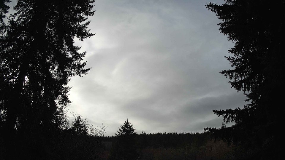Pacific Northwest skyline timelapse frame from Jan 12th, 2026 at 12:45 PM