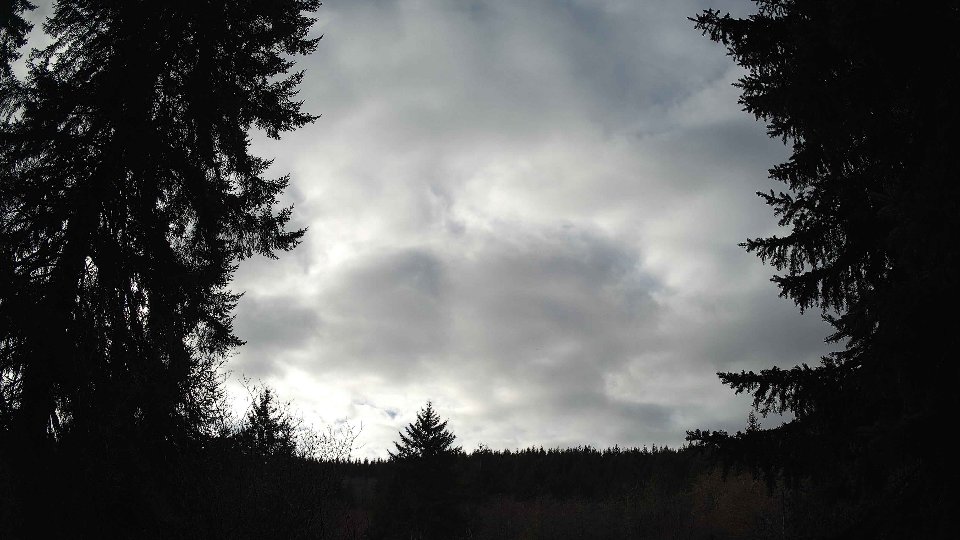 Pacific Northwest skyline timelapse frame from Jan 12th, 2026 at 1:15 PM