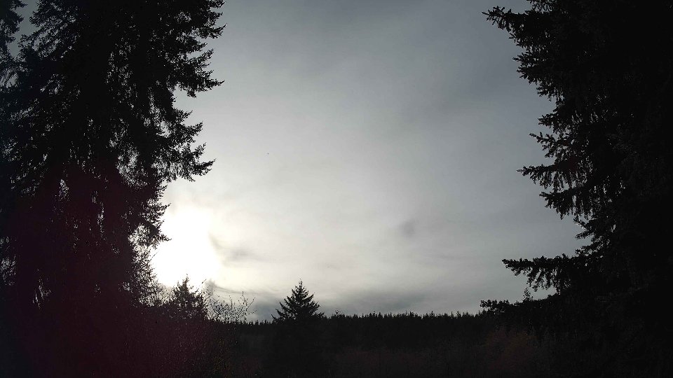 Pacific Northwest skyline timelapse frame from Jan 12th, 2026 at 2:15 PM