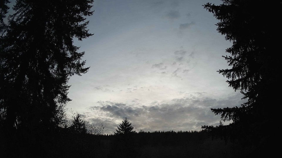 Pacific Northwest skyline timelapse frame from Jan 12th, 2026 at 4:15 PM