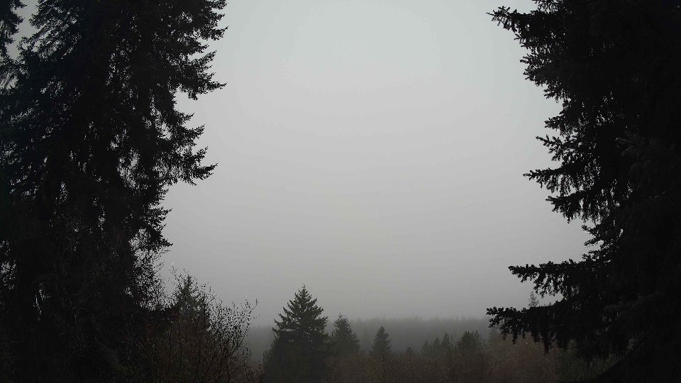 Pacific Northwest skyline timelapse frame from Jan 13th, 2026 at 8:00 AM