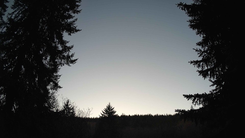 Pacific Northwest skyline timelapse frame from Jan 13th, 2026 at 3:45 PM
