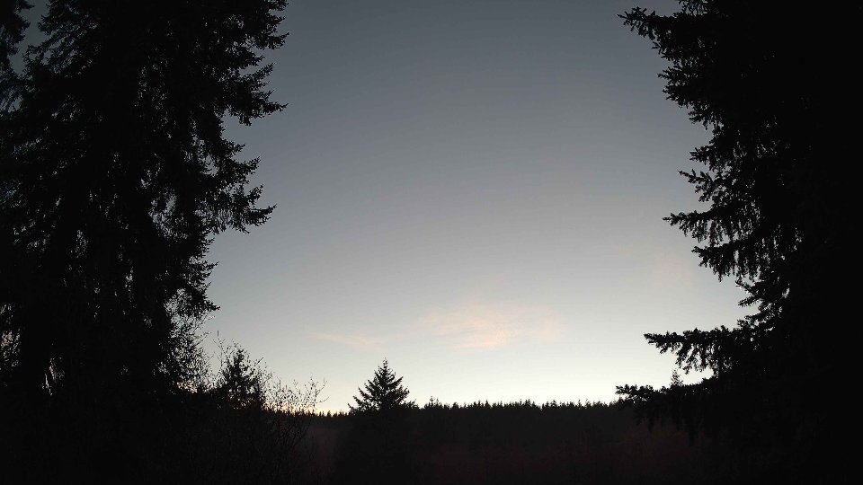 Pacific Northwest skyline timelapse frame from Jan 13th, 2026 at 5:00 PM