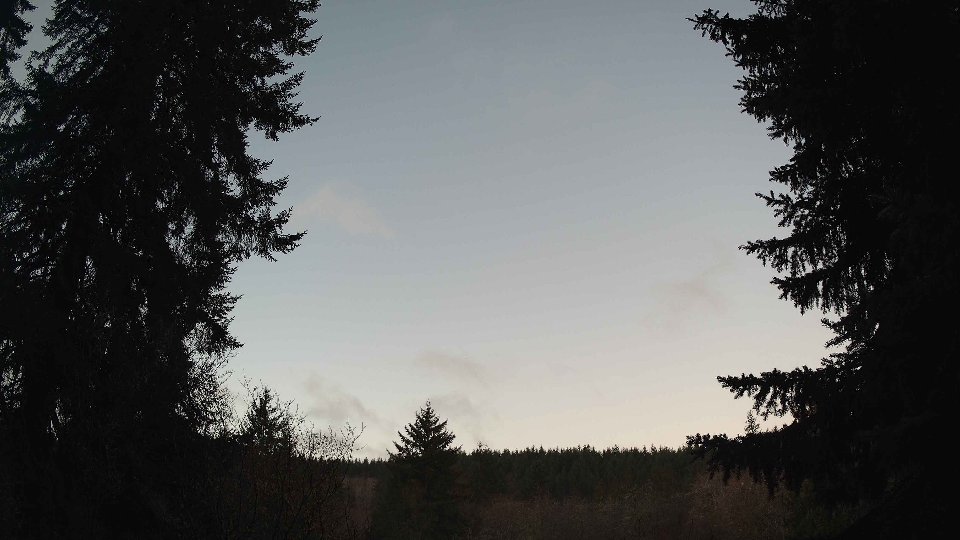 Pacific Northwest skyline timelapse frame from Jan 15th, 2026 at 7:45 AM
