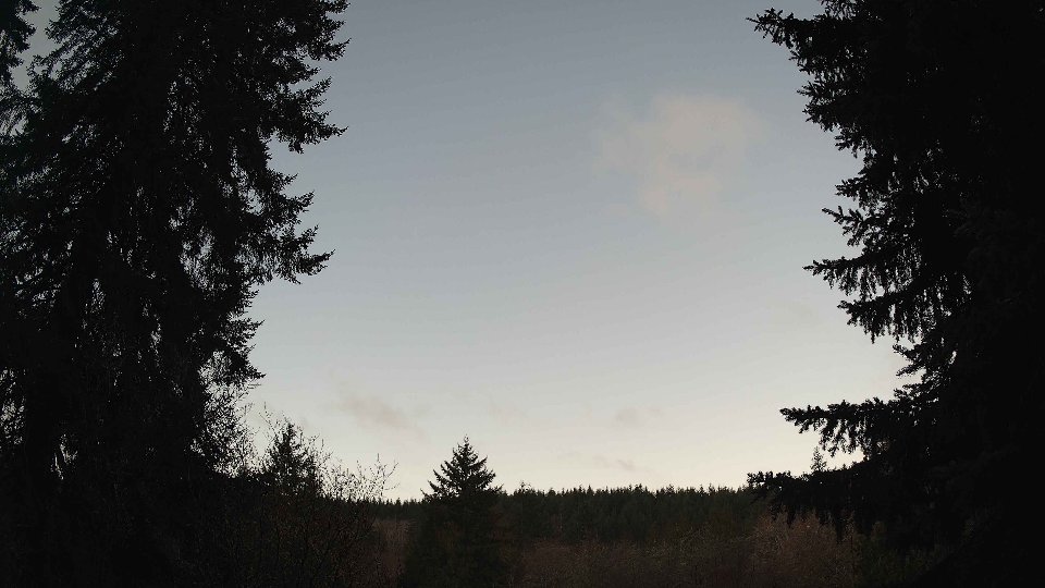 Pacific Northwest skyline timelapse frame from Jan 15th, 2026 at 8:00 AM
