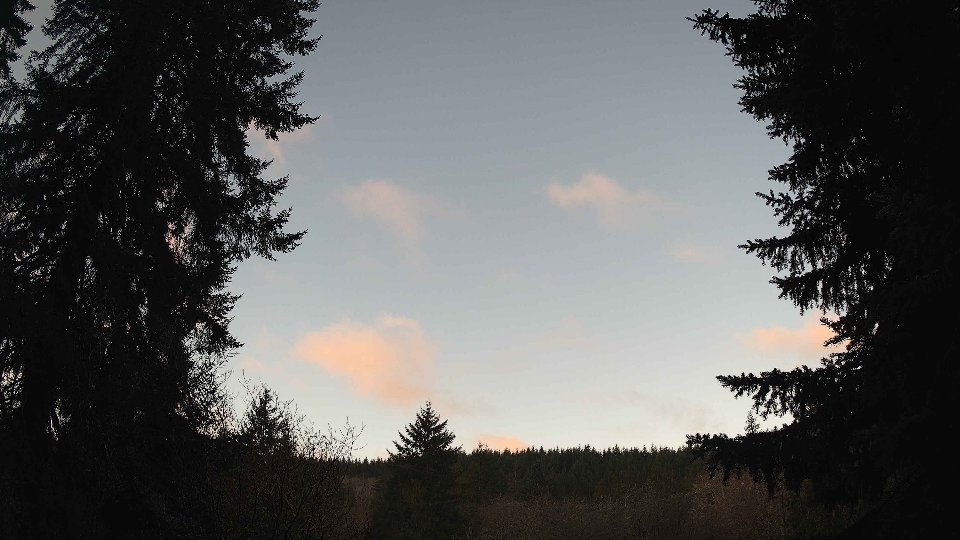 Pacific Northwest skyline timelapse frame from Jan 15th, 2026 at 8:15 AM