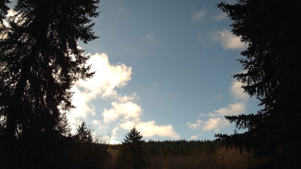 Pacific Northwest skyline timelapse frame from Jan 15th, 2026 at 11:15 AM