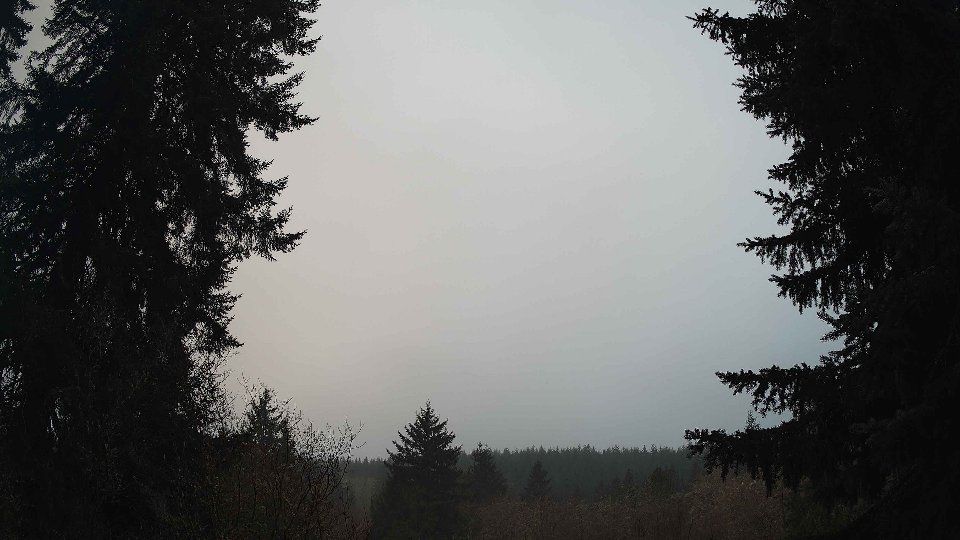Pacific Northwest skyline timelapse frame from Jan 16th, 2026 at 8:15 AM