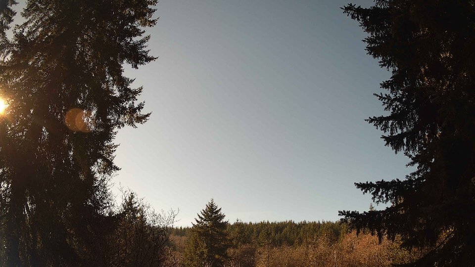 Pacific Northwest skyline timelapse frame from Jan 16th, 2026 at 12:00 PM