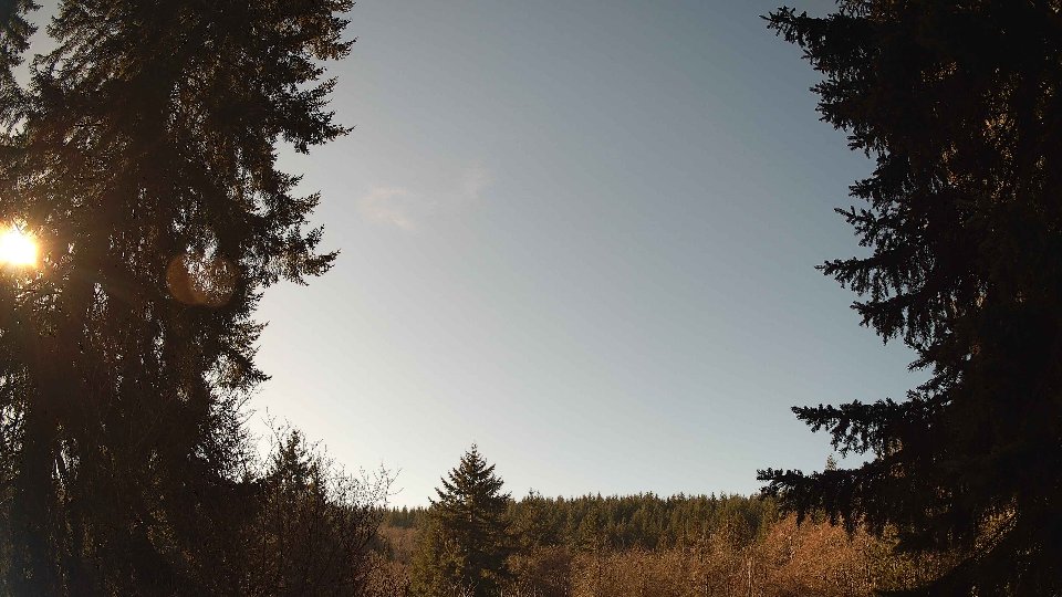Pacific Northwest skyline timelapse frame from Jan 16th, 2026 at 12:15 PM