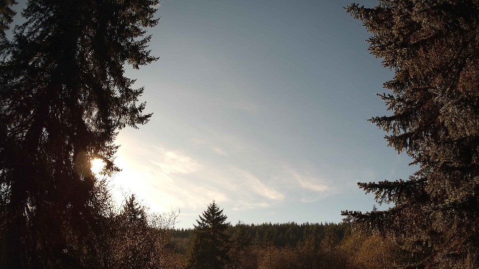 Pacific Northwest skyline timelapse frame from Jan 16th, 2026 at 1:45 PM