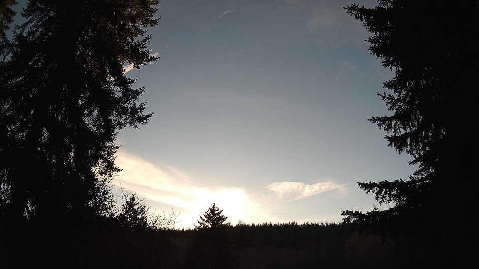 Pacific Northwest skyline timelapse frame from Jan 16th, 2026 at 3:30 PM
