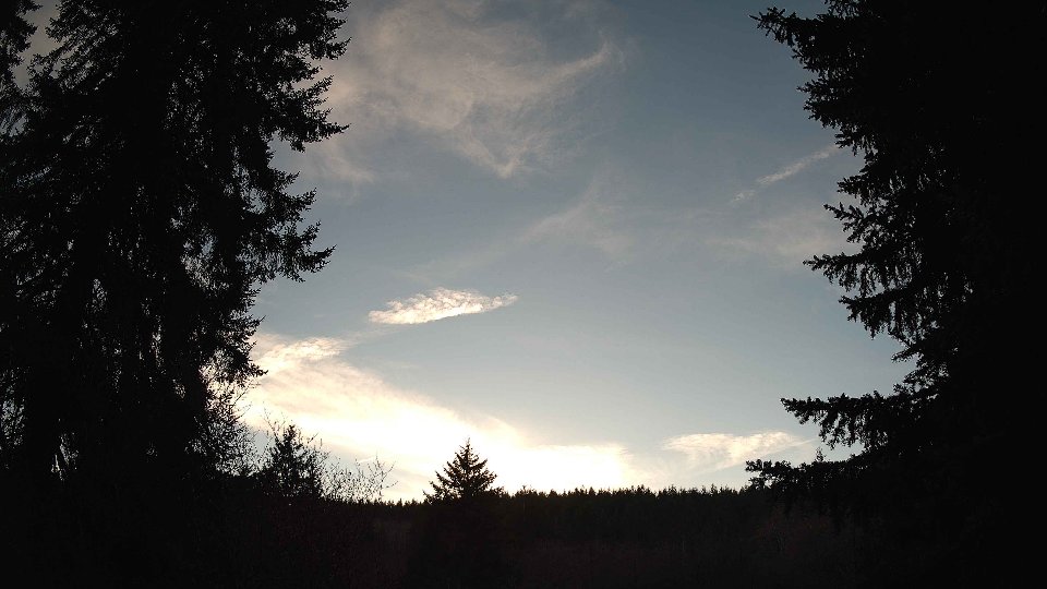 Pacific Northwest skyline timelapse frame from Jan 16th, 2026 at 3:45 PM