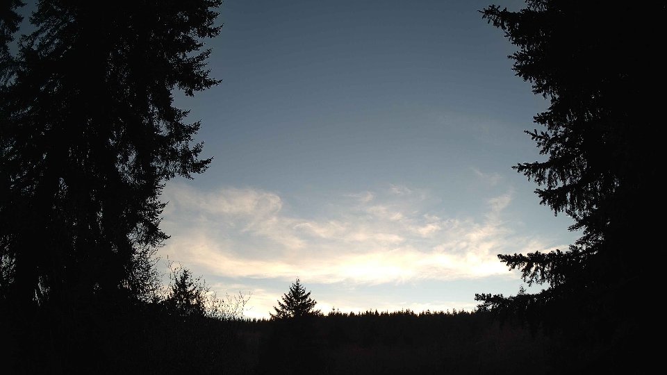 Pacific Northwest skyline timelapse frame from Jan 16th, 2026 at 4:45 PM