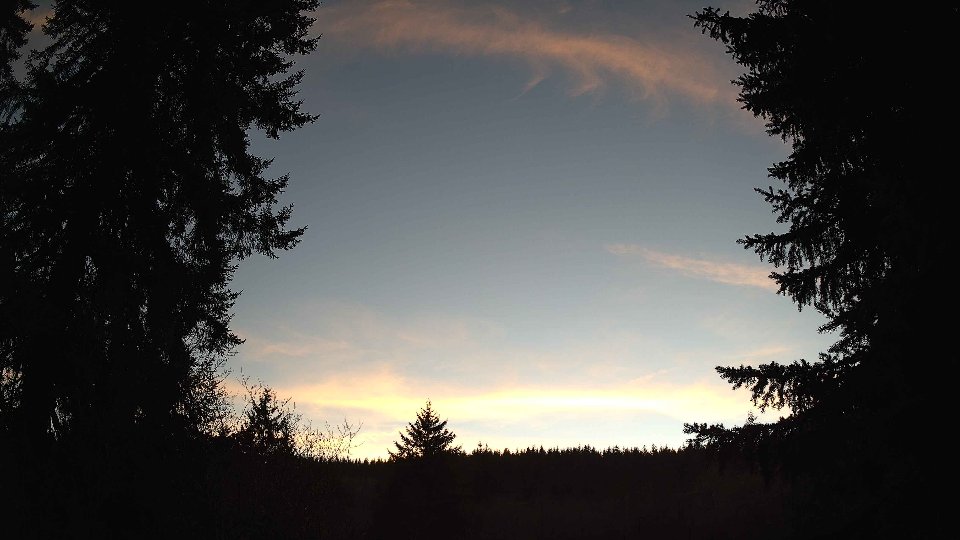 Pacific Northwest skyline timelapse frame from Jan 16th, 2026 at 5:00 PM