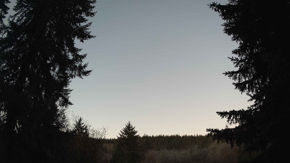 Pacific Northwest skyline timelapse frame from Jan 18th, 2026 at 7:45 AM