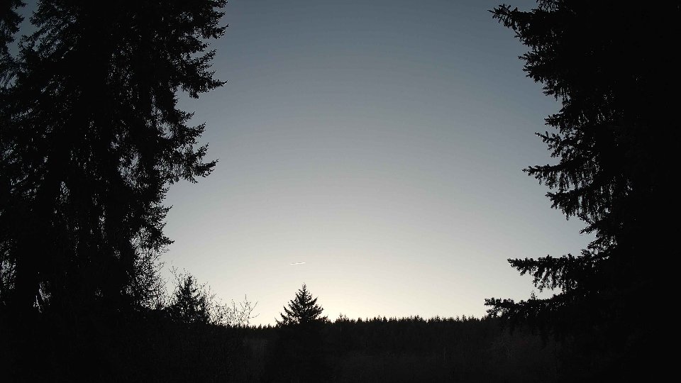 Pacific Northwest skyline timelapse frame from Jan 18th, 2026 at 3:45 PM