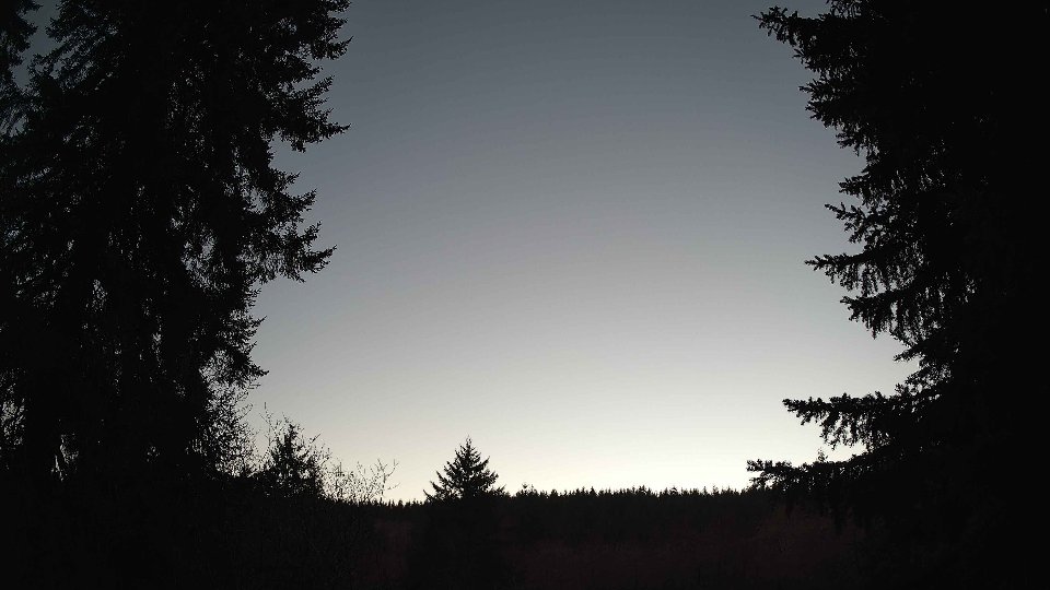 Pacific Northwest skyline timelapse frame from Jan 18th, 2026 at 5:00 PM